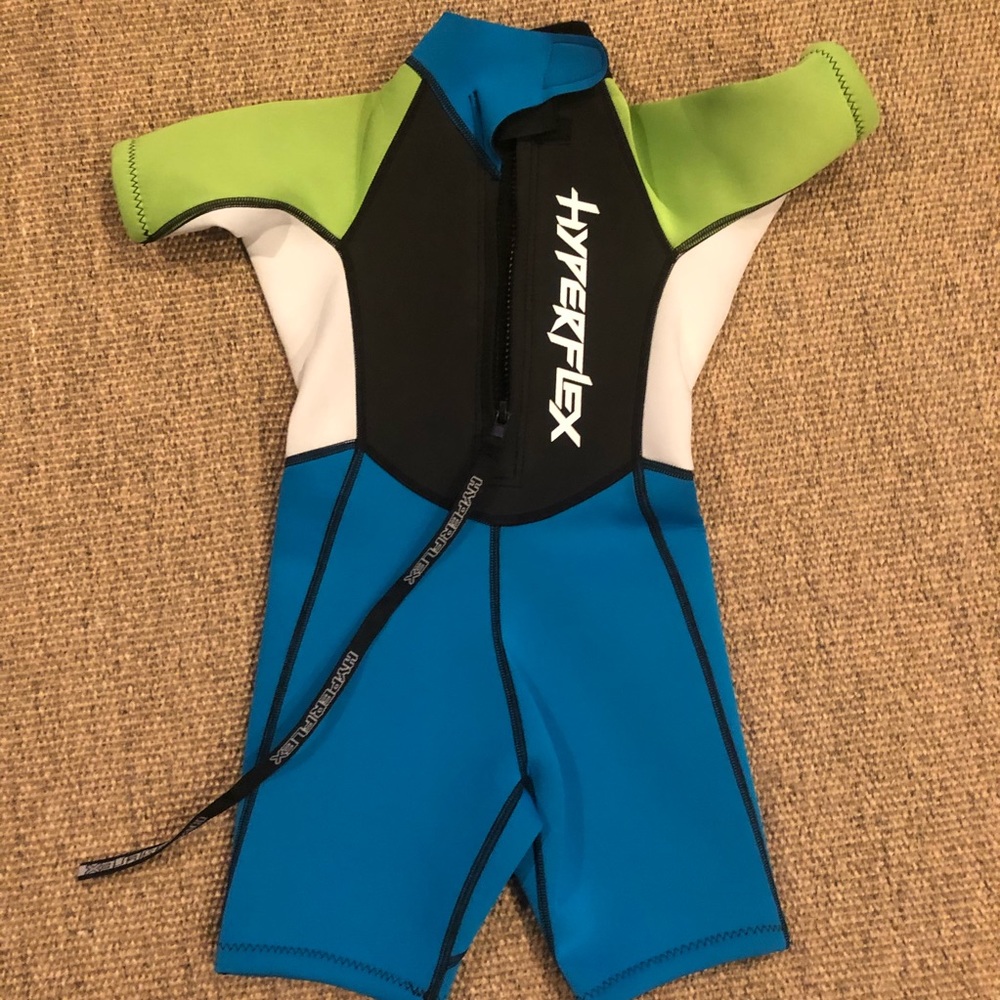 HyperFlex Neoprene back zip Wetsuit sz 4T like new